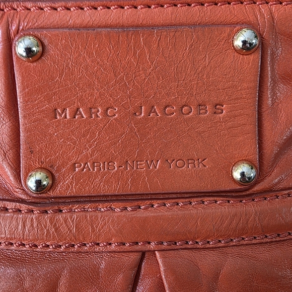 Marc Jacobs Leather Crossbody Bag In Apricot Orange - Picture 4 of 9